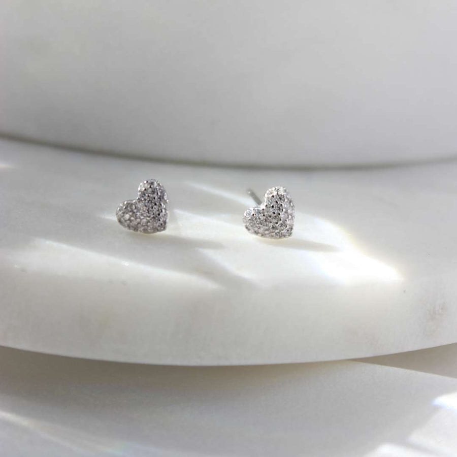Ava Heart - Earrings 925 Silver Zirconia