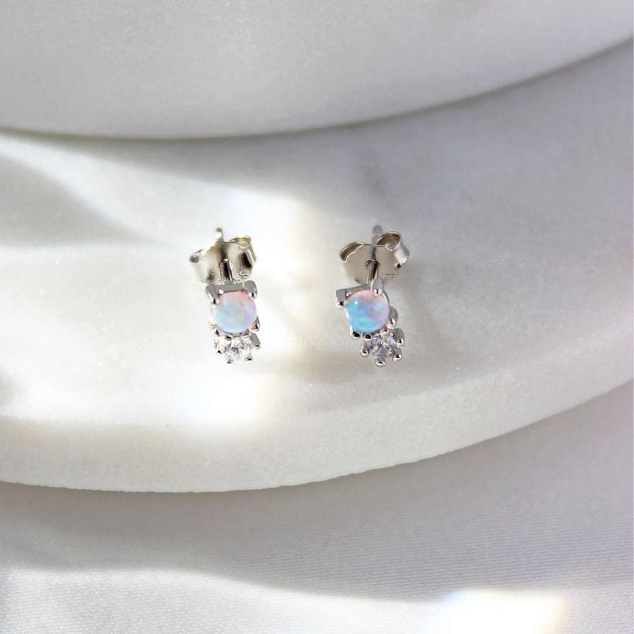 Opal - Earrings 925 Silver