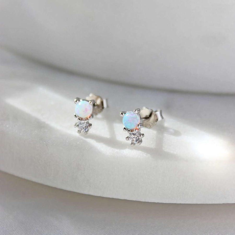 Opal - Earrings 925 Silver