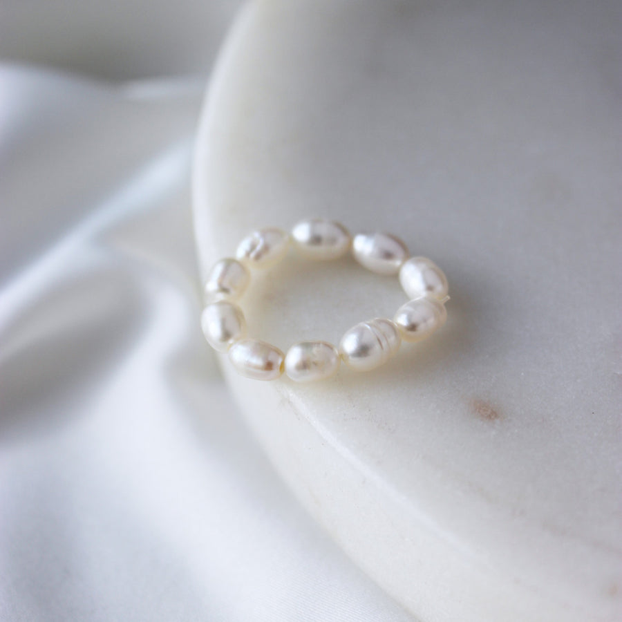 Pearl Sphere Ring Freshwater Pearl – LUZO