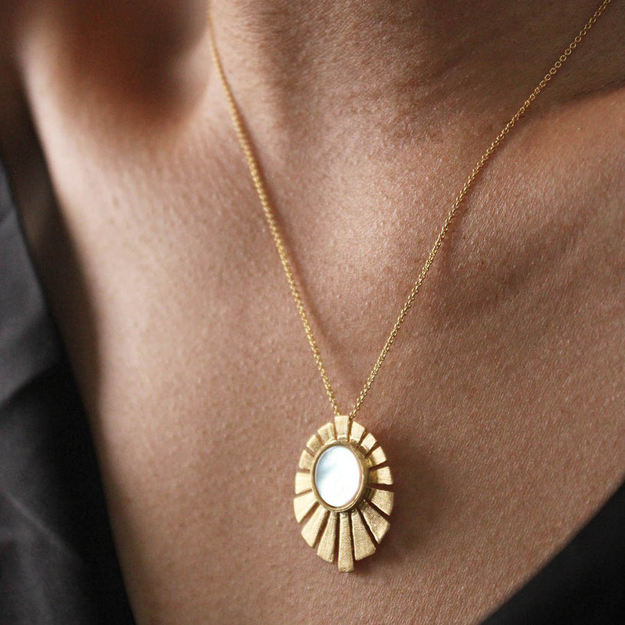 Luna Sun Goddess - Necklace 18k Gold Plate