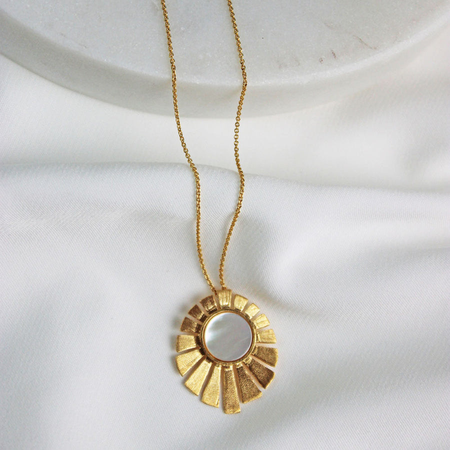 Luna Sun Goddess - Necklace 18k Gold Plate