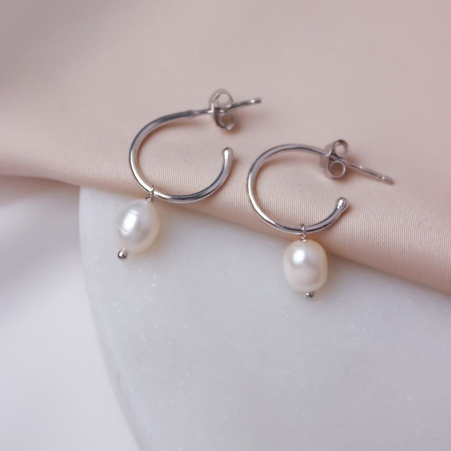 Quinn - Pearl Earrings 925 Silver
