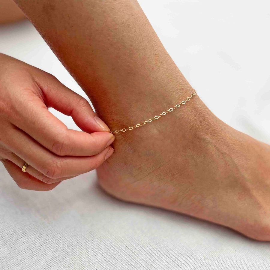 Shine Anklet 18k Gold plate – LUZO - Main Image